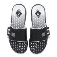 Under Armour UA 拖鞋 Mercenary SL 男鞋 黑 白 魔鬼氈 透氣 親水 涼拖鞋 UA 3027252001