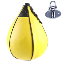 Boxing Speed Ball Pear Shape PU Boxing Punching Bag Swivel Speedball Exercise Fitness Muay Thai mma Training Ball Gym Exercise