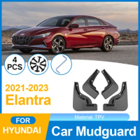 for Hyundai Elantra Avante i30 Sedan 2022 Car Mudguard Fender Mudflaps Guard Splash Mud Flap Car Accessories Front Rear Mudguard