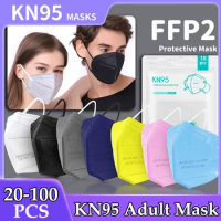 ffp2 masks KN95 Masks for Adults Black Dust Respirator Fabric Face Mask Mascarilla fpp2 homologada n95mask kn95 adult mask