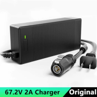 Battery Charger for Segway Dirt eBike X260 / Sur-Ron X LightBee 67.2V 2A Charger for 60V 3 Prong Connector Power Supply Power