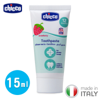 chicco-兒童木醣醇含氟牙膏(水果草莓) 15ml-1入
