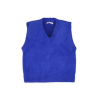 3Second Women's Vest Sleveless Knitwear C051123 XL Blue