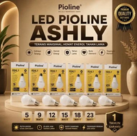 Lampu Bohlam LED Bulb Ashly Pioline 5Watt 9W 12 Watt 15W 18 Watt 23Watt Cahaya Putih Body Diamond 12