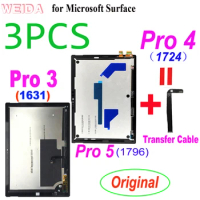 3PCS Original LCD for Microsoft Surface Pro 3 1631 Pro 4 1724 Pro 5 1796 LCD Display Touch Screen Digitizer Glass Panel Assembly