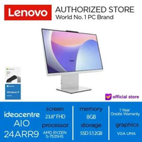 LENOVO PC AIO IDEACENTRE 24ARR9 RYZEN 5 7533HS 8GB 512GB 23.8" FHD IPS WINDOWS 11 OHS24 LUNA GREY [F