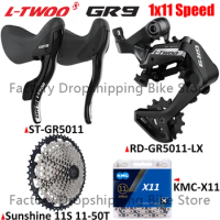 LTWOO GR9 1x11 Speed Gravel Road Bike Groupset 11V Without Damping Rear Derailleur VG 11S Chain SUNSHINE 42T 50T Cassette
