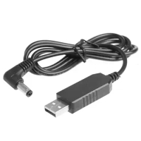 2022 New 100cm Universal 90 Degree USB 5V To 24V 250mA 5.5x2.1mm Step Up Adapter Cable For LED Light Wifi Router Speaker Camera