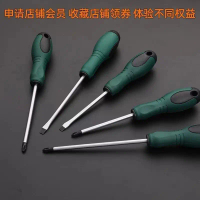 Magnetic screwdriver with strong magnet, flat-head and cross-head screwdriver, hardware tool