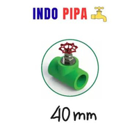 STRAIGHT WAY VALVE/GATE VALVE PPR RUCIKA 40MM