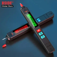 BSIDE Digital Smart Multimeter Portable Pen Type Non Contact Voltage Meter DC AC Voltmeter Resistance Capacitance Diode Tester