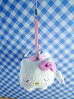 【震撼精品百貨】Hello Kitty 凱蒂貓~KITTY手機吊飾-絨毛觸控筆-粉色