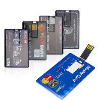 High Speed platinum Bank Credit Card Flash Drive 64GB Pen Drive 8GB Plastic USB 2.0 16G Pendrive 32GB Memory Stick Business Gift