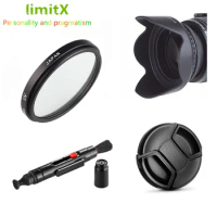 52mm UV Filter Lens Hood Cap + Cleaning Pen for Nikon D3000 D3100 D3200 D3300 D5000 D5100 D5200 D5300 D5500 AF-S DX 18-55mm Lens