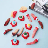 Scary Ear Bloody Eyeball Broken Finger Trick Toys Haunted House Party Supplies Fake Body Organs Halloween Horror Props