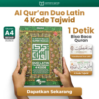 Mushaf Alquran Duo Latin Jumbo 4 Kode A4 Al Qur'an Latin dan Terjemahan Ukuran Besar
