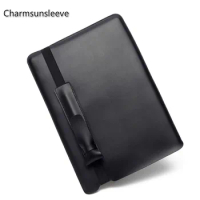 Charmsunsleeve,For HUAWEI MateBook E 2019 12" Case,Microfiber Leather Cover Laptop Sleeve Bag With Pen Case