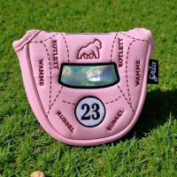 ปลอกคลุมพัตเตอร์แม่เหล็ก Magnet Golf Cover Mallet Putter Pink Gelila no.23 Headcover คําแนะนําการขาย