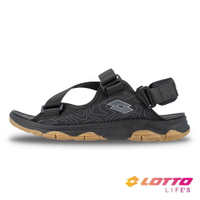 LOTTO樂得-義大利第一品牌 男款Napa納帕戶外健走運動涼鞋 [LT2AMS6120] 黑【巷子屋】