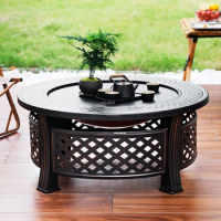 Nordic Fire Pits Home Indoor Heating Stove Multi-use Outdoor Grill Stand Modern Garden Brazier Barbecue Table Camping Furnace