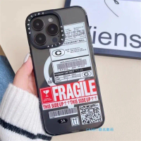 การร่วมมือกัน CASETiFY ฉลากสินค้าอ่อนไหว เข้ากันได้กับ Apple 15 iPhone 14 Pro Max 13 เคสโทรศัพท์แม่เ