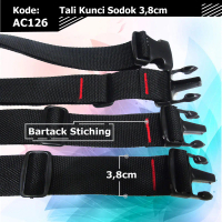 Tali Selempang Kunci Sodok AC126 | Tali Waistbag | Tali Motor Tali Tas Hitam