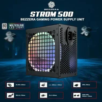 Power Supply / PSU PC BEZZERA STROOM 500W RGB FAN (MULTI COLOUR)