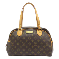 【二手名牌BRAND OFF】LOUIS VUITTON LV 路易威登 棕色 原花 帆布 Montorgueil PM 手提包 M95565