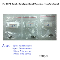 Full Set Screws For OPPO Reno5 / Reno5pro / Reno6/ Reno6pro / reno7pro / Screw on Motherboard Mainboard Replacement