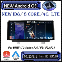For BMW 1/ 2 Series F20 / F21 F22 F23 EVO / NBT System Android 14 Car Radio Carplay Video Multimedia GPS Navigation 4G Lte