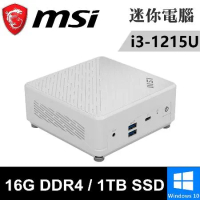 MSI微星 Cubi 5 12M-045BTW-SP6 白(i3-1215U/16G/1TB SSD/W10)特仕版