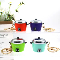 Candy Toy Simulation Rice Cooker Keychain Mini Cute Rice Cooker Pendant