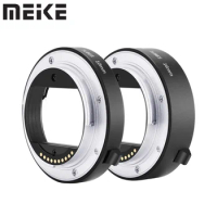 Meike AF Auto Focus Macro Extension Tube Adapter Ring for Olympus Panasonic Lumix M4/3 OM-D E-M1 E-M5 E-M10 Mark III GX80 GX85