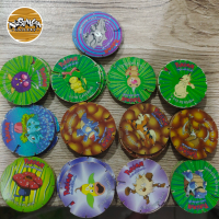 Tazos Pokemon Spin \Kompilasi 3\" jadul tahun 2001 original venonat caterpie ivysaur vileplume dll h