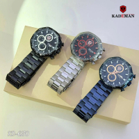 Kademan Original Jam Tangan Lelaki KD-6170 Jam Besi Set Hadiah Lelaki Kalis Air Tahan Karat Gaya Mew