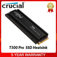Crucial T500 1TB 2TB Pcle Gen4 NVMe M.2 Internal Gaming SSD With Heatsink Up to 7300MB/s PS5 Compatible 1mo Adobe CC All Apps