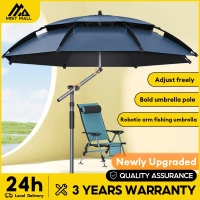[WTHB]2.6M Payung Mancing Big Fishing Umbrella Beach Sun Shade Payung Portable Adjustable Big