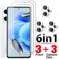 6in1 Clear Hydrogel Film For Xiaomi Redmi Note 12 Pro Plus 5G Note12 Pro+ 12Pro Note12Pro Screen Protector Lens Protective Glass