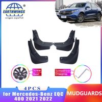 Mud Flaps for Mercedes Benz EQC 400 2021 2022 Mudguard Fenders Splash Guard Fender Mudguard Car Accessories Front Rear 4 PCS