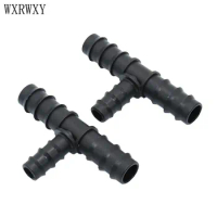 wxrwxy Garden irrigation Tee connector 20mm to 16mm reducing tee barb 1/2 to the 5/8 hose barbed connector 30 pcs