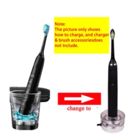 1PCS HX6530 Electric Toothbrush Repair Parts Charging Plug Bottom Cover for HX9340 HX9350 HX9903 HX9924 HX9984 HX9944
