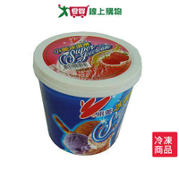 小美冰淇淋－草莓1L(520G)/桶【愛買冷凍】