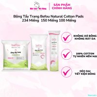 Naerzado Bông Tẩy Trang Befou Natural Cotton Pads 234 Miếng 150 Miếng 100 Miếng mask  thach bột  cam