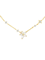 สร้อยคอผู้หญิงประดับไข่มุก PRIMA x OPAL  ตัวเรือน 9K สี Yellow Gold The love that lasts Collection 9