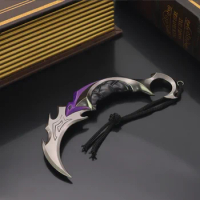 Purple Gold Frenzy Claw Knife Weapon Model Toy Decoration Katana Sword Valorante Around Fearless Contract Plunder Impression