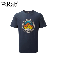 【RAB】Stance 3 Peaks SS Tee 透氣短袖有機棉T恤 男款 深墨藍 #QCA98