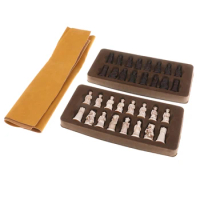 29x32cm folding chess board chess board chess board + pieces for entertainment