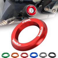 CBR Logo For Honda CBR125R CBR125RR CBR150R CBR250 R RR CBR300R Motorcycle Accessories Ignition Switch Cover Ring Key Aluminum