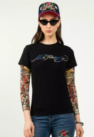Ed Hardy Ed Hardy Signature Short Sleeve Tee-Ladies