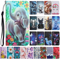 For Samsung Galaxy A32 Lite 4G A325 Case on For Samsung A32 5G SM-A326B A 32 Leather Cases Flip Stand Phone Cover Flower Capa